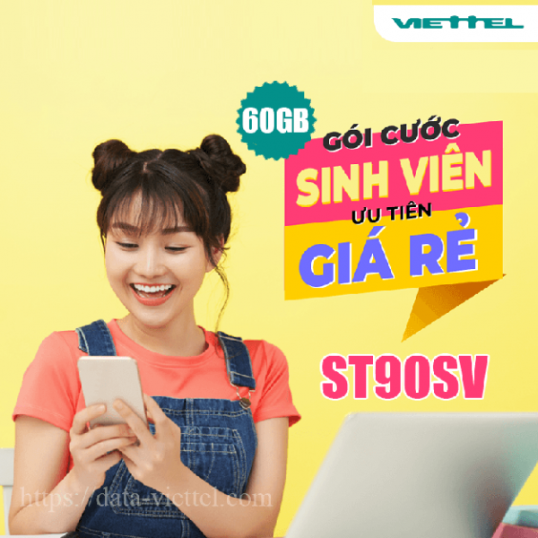 Gói ST90SV Viettel ưu đãi 2GB/ngày giá chỉ 70k/tháng