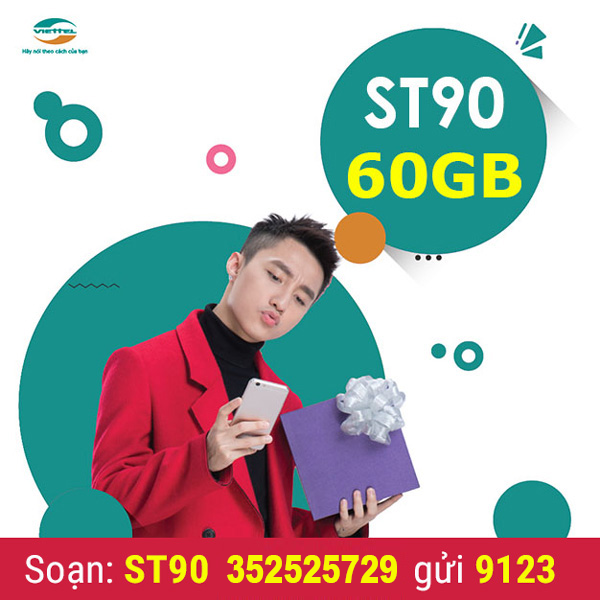 Gói ST90 Viettel ưu đãi 1GB/ngày x 30 ngày giá chỉ 90k/tháng