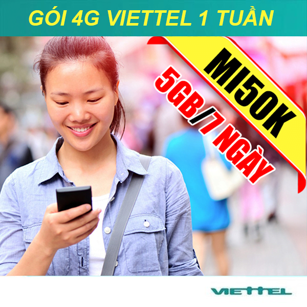 Gói MI50K Viettel ưu đãi 5GB Data giá chỉ 50k/7 ngày