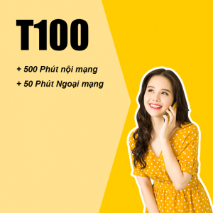 Gói T100 Viettel ưu đãi 500 phút thoại nội mạng giá chỉ 100k/tháng