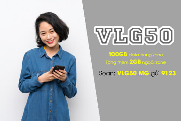 Gói VLG50 Viettel ưu đãi 102GB chỉ 50k/tháng tại Vĩnh Long
