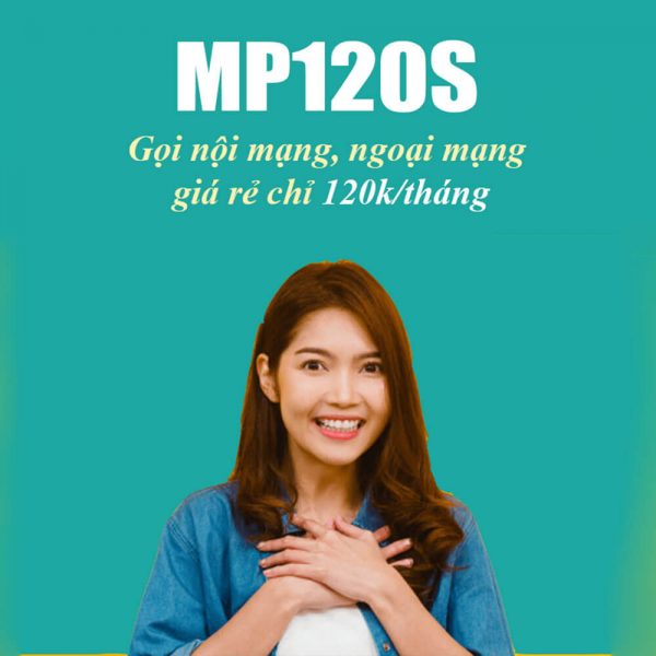 Gói MP120S Viettel ưu đãi miễn phí gọi nội mạng dưới 20 phút