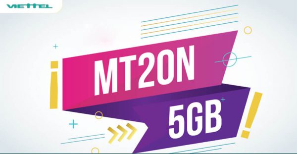 Gói MT20N Viettel ưu đãi 5GB Data tốc độ cao chỉ 20.000đ